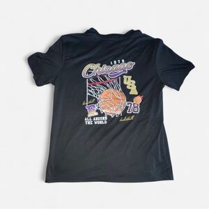 Youth Black Graphic Tee with Number Print